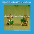 La venta caliente polyresin personalizó los ornamentos de la Navidad con la superficie electroplate